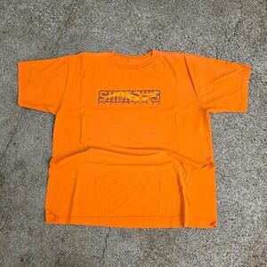 Vtg SHORTY'S Skateboards Swirl Spellout Graphic Skate Surf Baggy T Shirt XXL